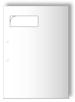 A4 integrierte Etikette 89 x 36 mm Sesametikette